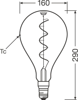 Osram 1906 LED BGRP 4 W/818 230V FIL SM 
