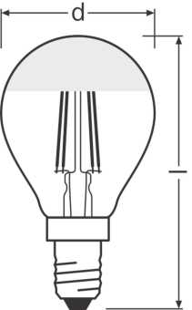 LEDV LED Tropfen 4-31W/827 350lm 300° 