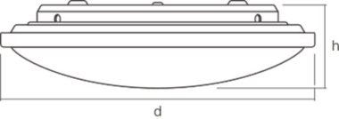 Ledvance ORBIS 310MM 14W CLICK CCT LED 