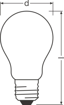LEDV LED Bulb 7,5-75W/840 1055lm 