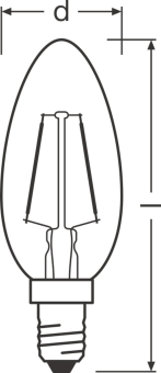 Osram Vintage 1906 LED 12 1.5W 2400K E14 