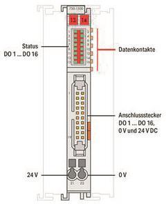 WAGO 750-1500 16-Kanal-Digitalausgang,DC 