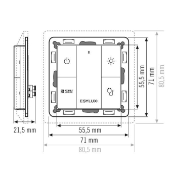 Esylux PUSH BUTTON 4x ELC     EC10431258 