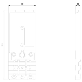 Siemens 3RK19010CA00 AS-I Montageplatte 