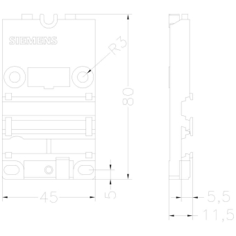 Siemens 3RK19012EA00 AS-I Montageplatte 