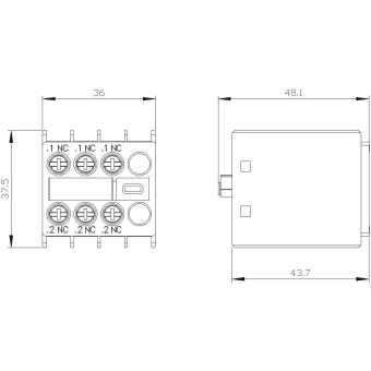 SIEM Hilfsschalterblock 3Ö 3RH2911-1HA03 