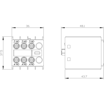 Siemens 3RH29111HA30 Hilfsschalterblock 