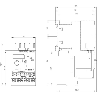 Siemens 3RB30161SB0 Überlastrelais 