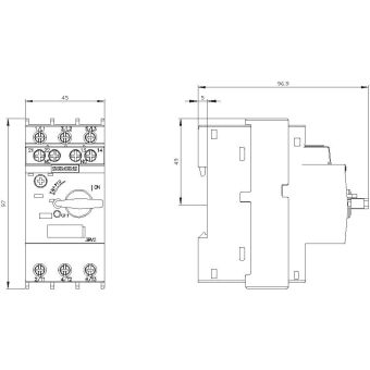 Siemens 3RV20111CA15 Motorschutzschalter 