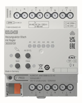 Jung KNX Heizungsaktor 6fach  36006 1S R 