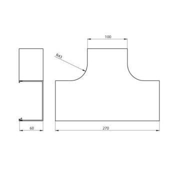Unex T-Abzweigung reinweiß      31433-02 