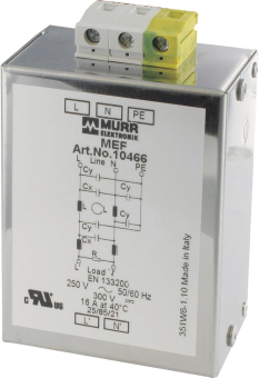 MURR Netzentstörfilter, 1-phasig,  10466 