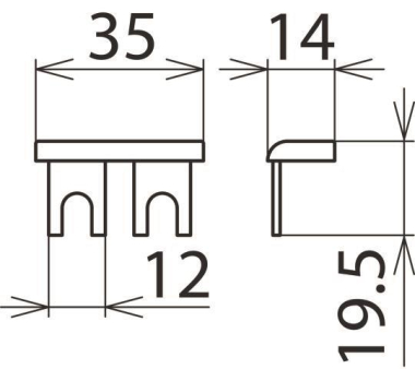 DEHN Kammschiene 1-phasig 2-pol.  900617 