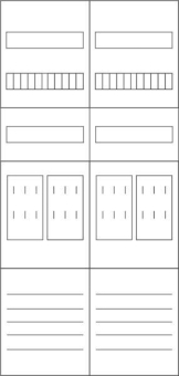 EATON ZSD-Z27B0019 Zählerfeld 2-  113074 