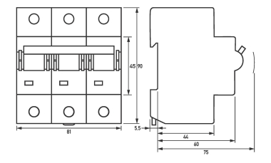 Doepke LS-Schalter         DMCB 2 C080-3 
