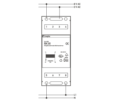 Doepke Klingeltransformator 8V 1A   RK81 