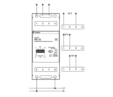 DOEP Klingeltrafo RK 24 Klingeltrafo 24V 
