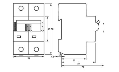Doepke LS-Schalter         DMCB 2 C100-2 