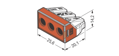 WAGO 773-173 Verbindungsdosenklemme,für 