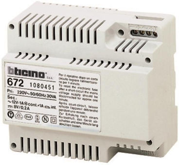 BTicino 672 Netzgerät Mehrdraht 