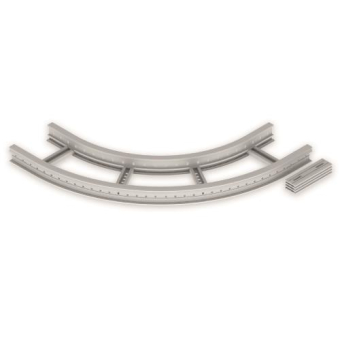 Flachbogen 90  halogenfrei grau 85x300 R 