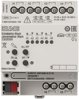 Jung KNX Schaltaktor 6f KNX     230061SR 