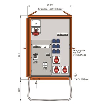 Walther Verteilerschrank 55kVA  WV0363R1 
