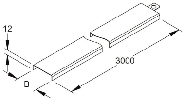 NIED Kabelrinnendeckel             RD 50 