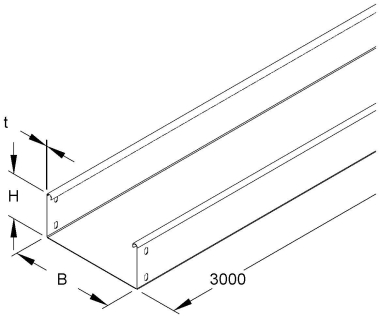 Niedax RLU85.300 Kabelrinne,  RLU 85.300 
