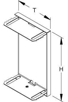 Niedax Endabschluss,-      GADU 110T80 R 