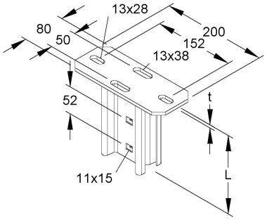 NIED Schraubkopfplatte              KI80 