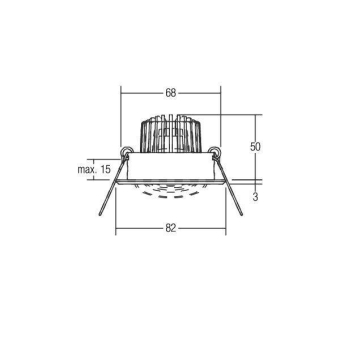BRUM LED-Einbaustrahler         38187253 
