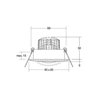 Brumberg LED-Einbaustrahler 230 39142033 