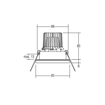BRUM LED-Einbaudownlight 230V   38149073 