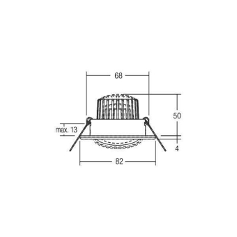 BRUM LED-Einbaustrahler 350mA   38180023 