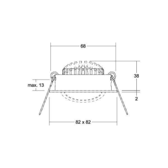 BRUM LED-Einbaustrahler 230V,   39465023 