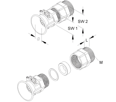 HKL CONUS-Verschraubung        1230M2521 