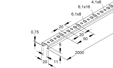 HKL Profilschiene                 2761/2 