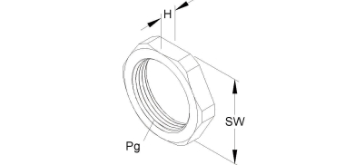 Kleinhuis Sechskantmutter Pg29   3420/29 