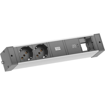 Bachmann DESK RAIL 2xP40 1xUSB C 941.329 