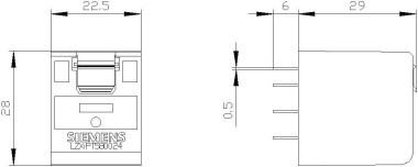 Siemens LZX:PT580024 Steckrelais 4W 