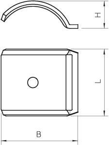 OBO 2058FW M 12 DD Gegenwanne 8-12mm St 