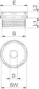 OBO 90 PG13.5 DSMB Einschraubnippel 