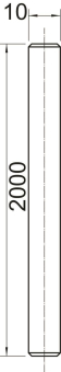 OBO TR M10 2M A2 Gewindestange 