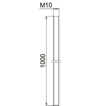 OBO TR M10 1M BR Gewindestange 