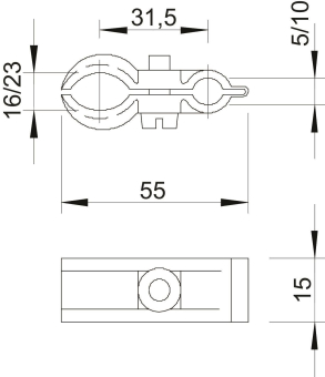 OBO 4024 16-23 Spanndrahtschelle 16-23mm 