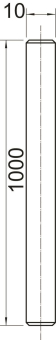 OBO TR M10 1M A4 Gewindestange 