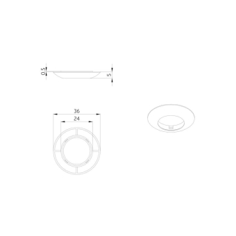 BEG Abdeckring PD9 d=36mm          92236 