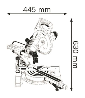 Bosch Paneelsäge GCM 80 SJ    0601B19001 