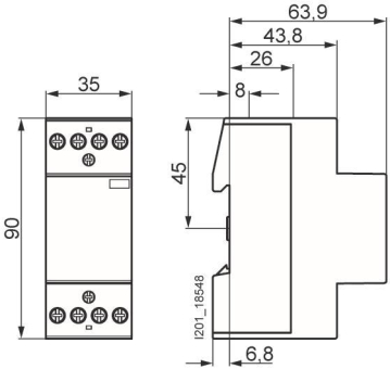 Siemens 5TT50320 INSTA Schütz 2S+2 